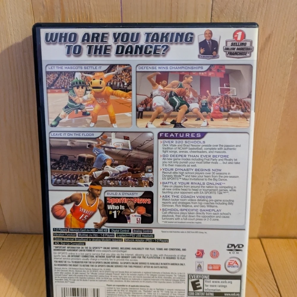 NCAA March Madness 2004 for PlayStation 2 - Black Online Used